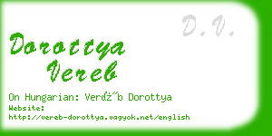 dorottya vereb business card